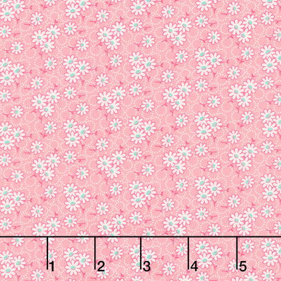 Aunt Grace Goes Scrappy - Daisy Pink Yardage