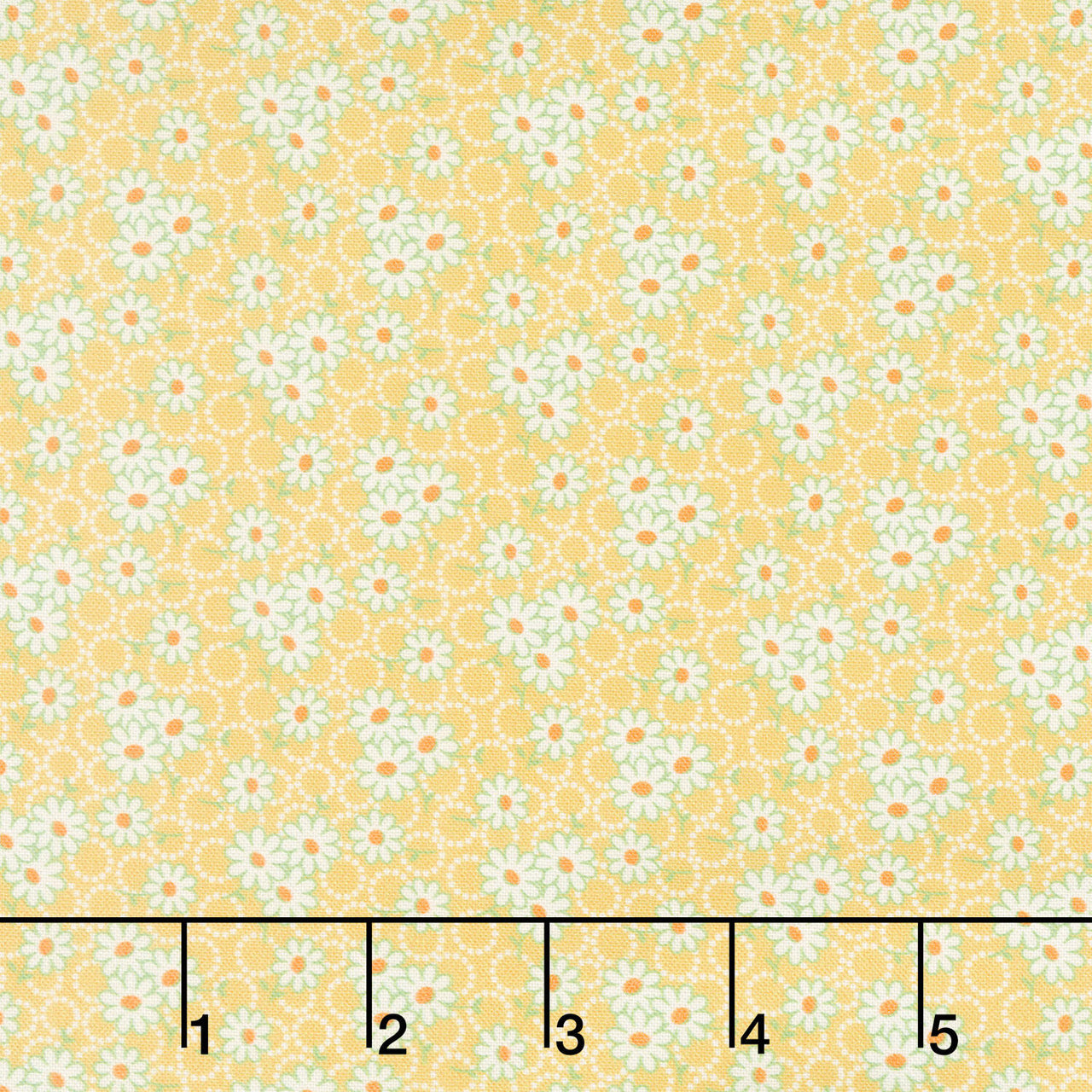 Aunt Grace Goes Scrappy - Daisy Yellow Yardage