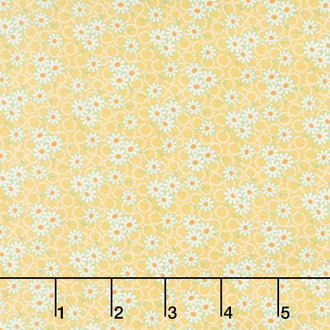 Aunt Grace Goes Scrappy - Daisy Yellow Yardage