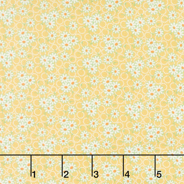 Aunt Grace Goes Scrappy - Daisy Yellow Yardage