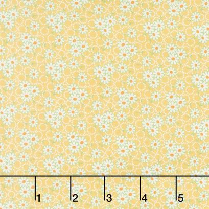 Aunt Grace Goes Scrappy - Daisy Yellow Yardage