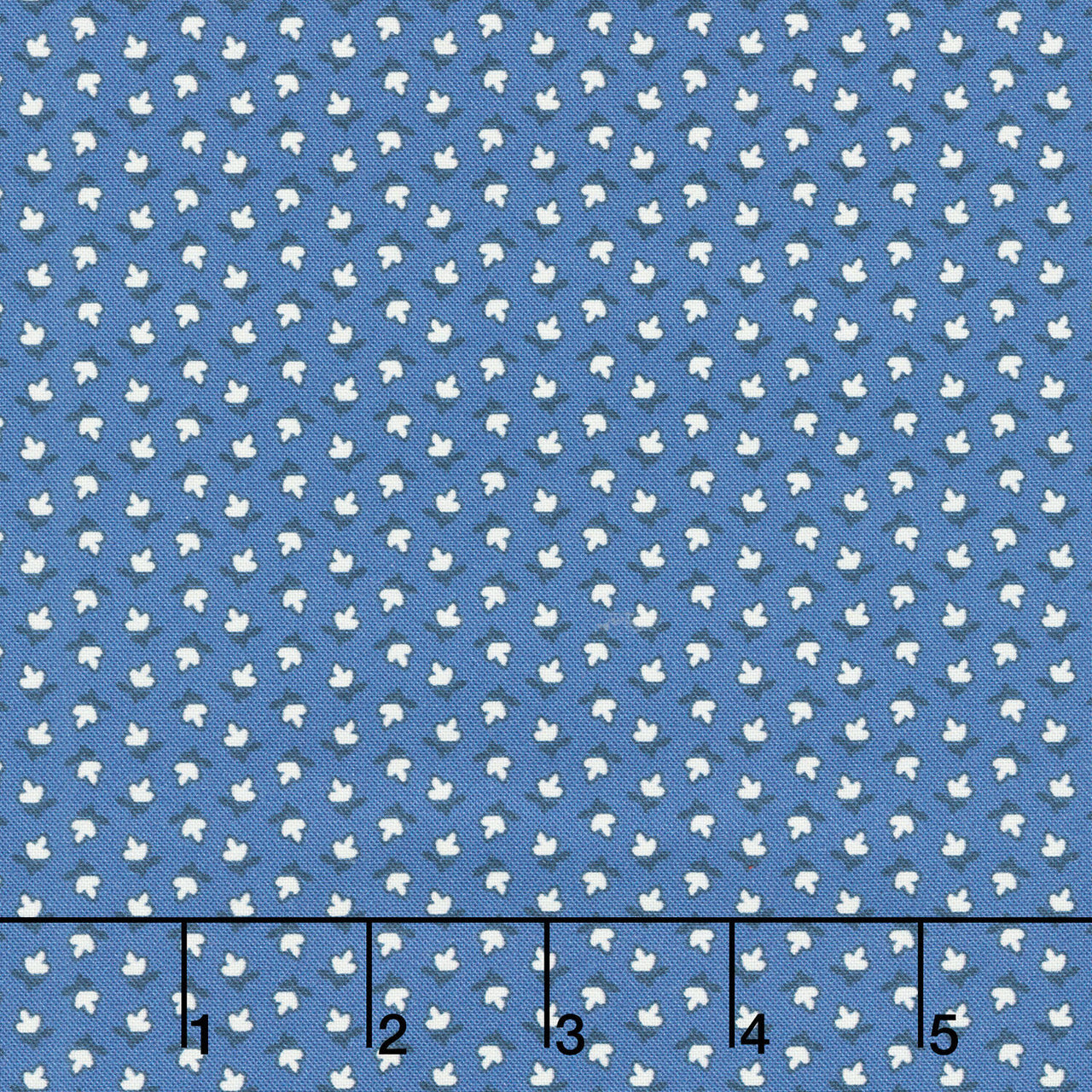 Aunt Grace Goes Scrappy - Triple Petal Navy Yardage