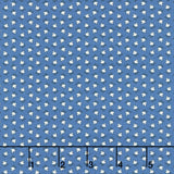 Aunt Grace Goes Scrappy - Triple Petal Navy Yardage