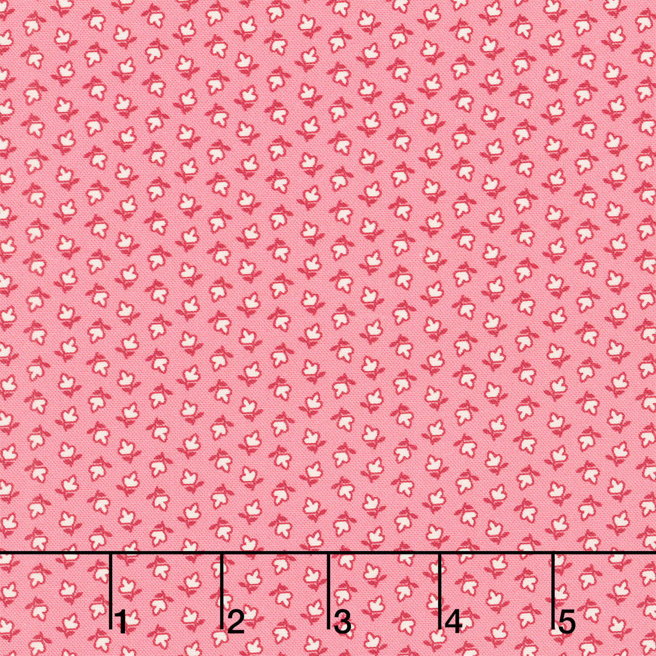 Aunt Grace Goes Scrappy - Triple Petal Pink Yardage