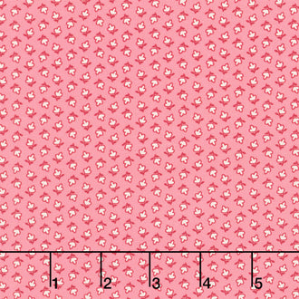 Aunt Grace Goes Scrappy - Triple Petal Pink Yardage