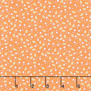 Aunt Grace Goes Scrappy - Tulips Orange Yardage