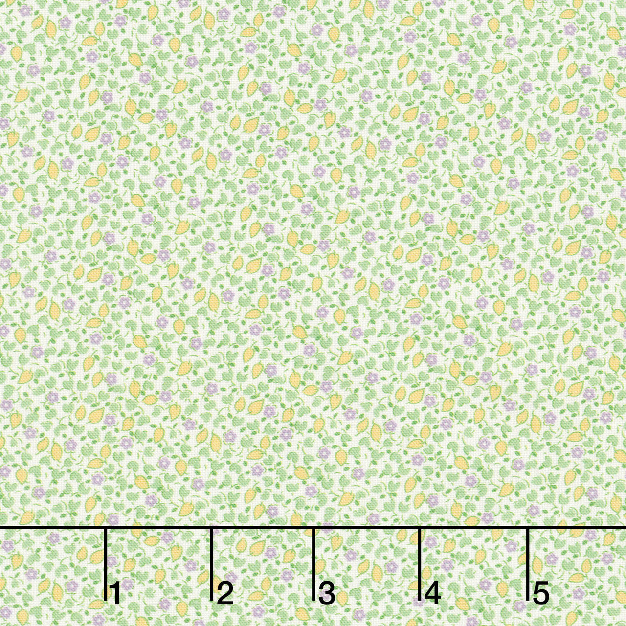 Aunt Grace Goes Scrappy - Ditsy Green Yardage