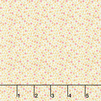 Aunt Grace Goes Scrappy - Ditsy Yellow Yardage