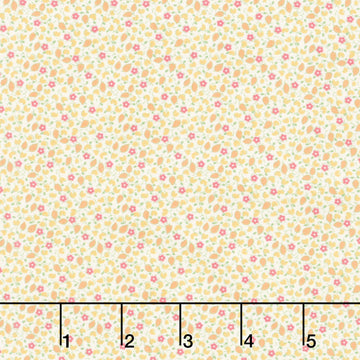 Aunt Grace Goes Scrappy - Ditsy Yellow Yardage