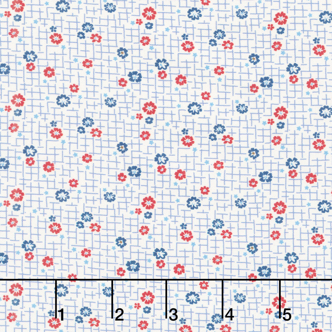 Aunt Grace Goes Scrappy - Grid Cream Yardage