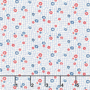 Aunt Grace Goes Scrappy - Grid Cream Yardage