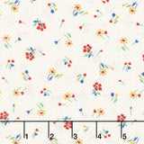 Aunt Grace 108" Premium Quilt Backs - Blooms Cream Yardage