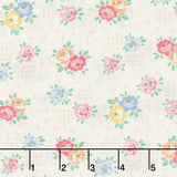 Aunt Grace 108" Premium Quilt Backs - Roses Cream Yardage