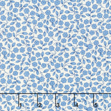Aunt Grace 108" Premium Quilt Backs - Viney Floral Blue Yardage