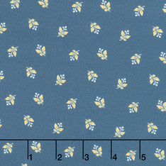 Woof & Warp - Tulips Navy Yardage