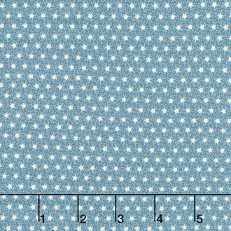 Woof & Warp - Mini Flower Blue Yardage