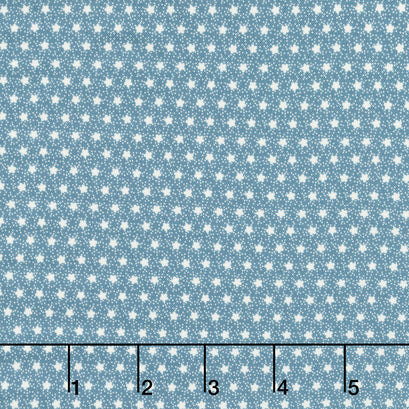 Woof & Warp - Mini Flower Blue Yardage