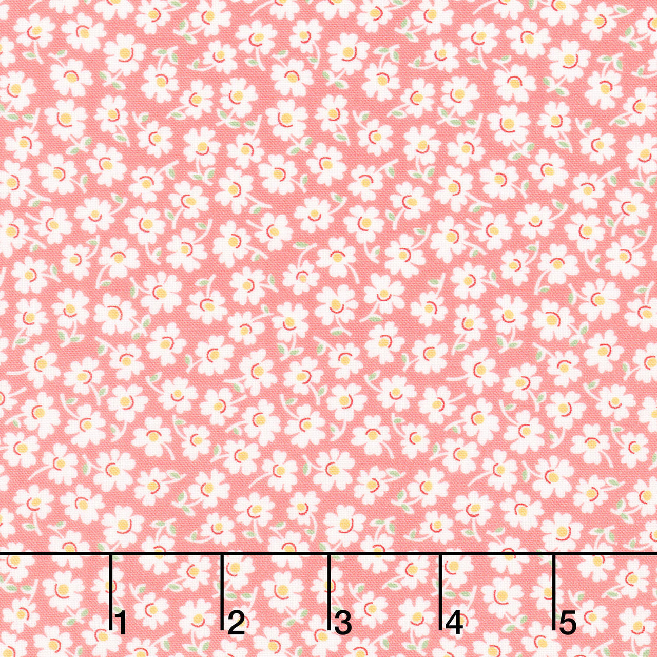 Aunt Grace Loves U - Packed Flowers Pink Yardage