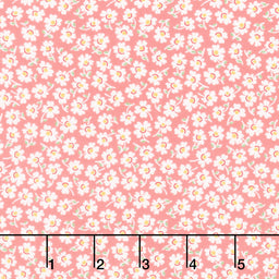 Aunt Grace Loves U - Packed Flowers Pink Yardage