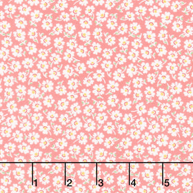 Aunt Grace Loves U - Packed Flowers Pink Yardage