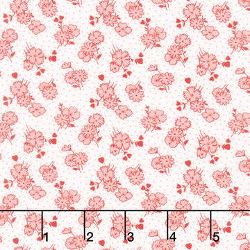 Aunt Grace Loves U - Dancing Daisy Pink Yardage