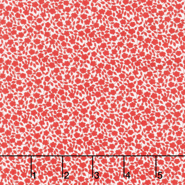 Aunt Grace Loves U - Vines and Flowers Red Yardage