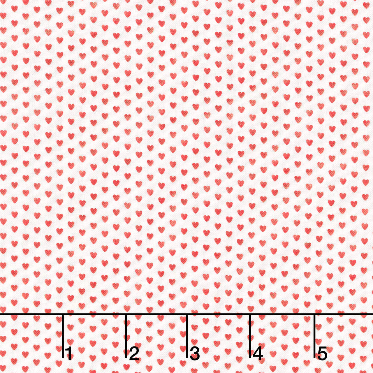 Aunt Grace Loves U - Mini Hearts Cream Yardage