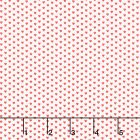 Aunt Grace Loves U - Mini Hearts Cream Yardage