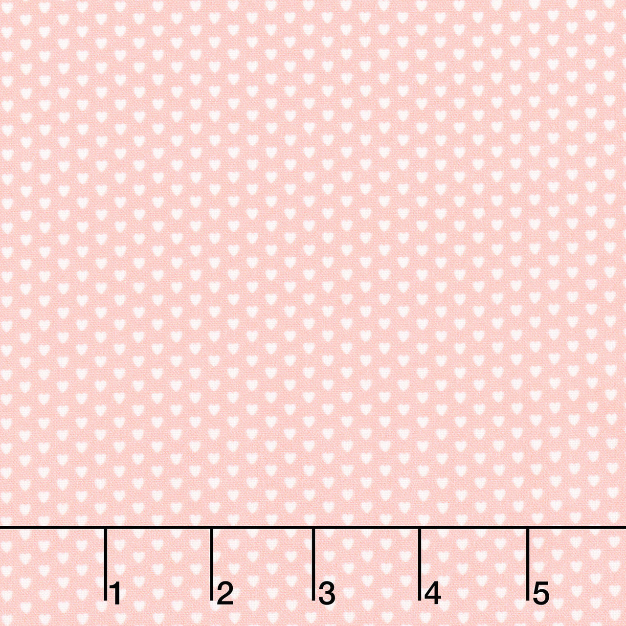 Aunt Grace Loves U - Mini Hearts Pink Yardage