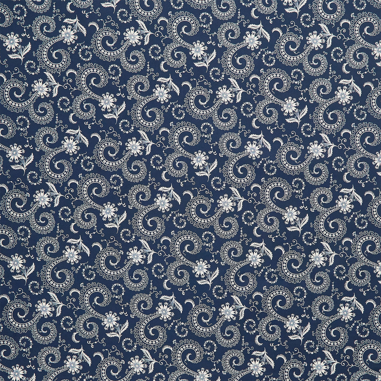 Bandana Bliss - Swirls Navy Yardage