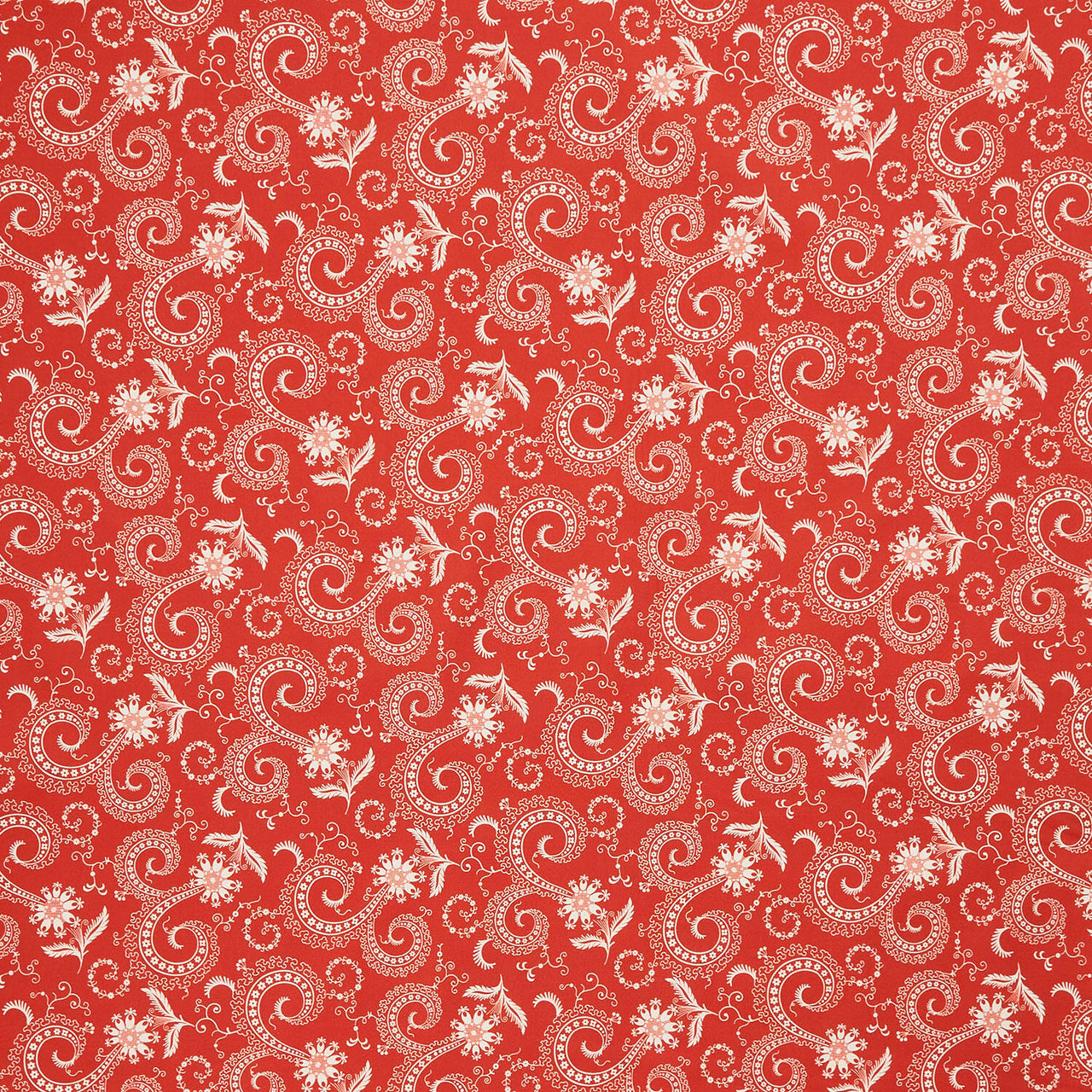 Bandana Bliss - Swirls Red Yardage