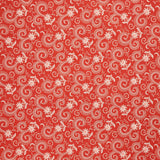 Bandana Bliss - Swirls Red Yardage