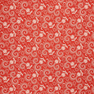 Bandana Bliss - Swirls Red Yardage