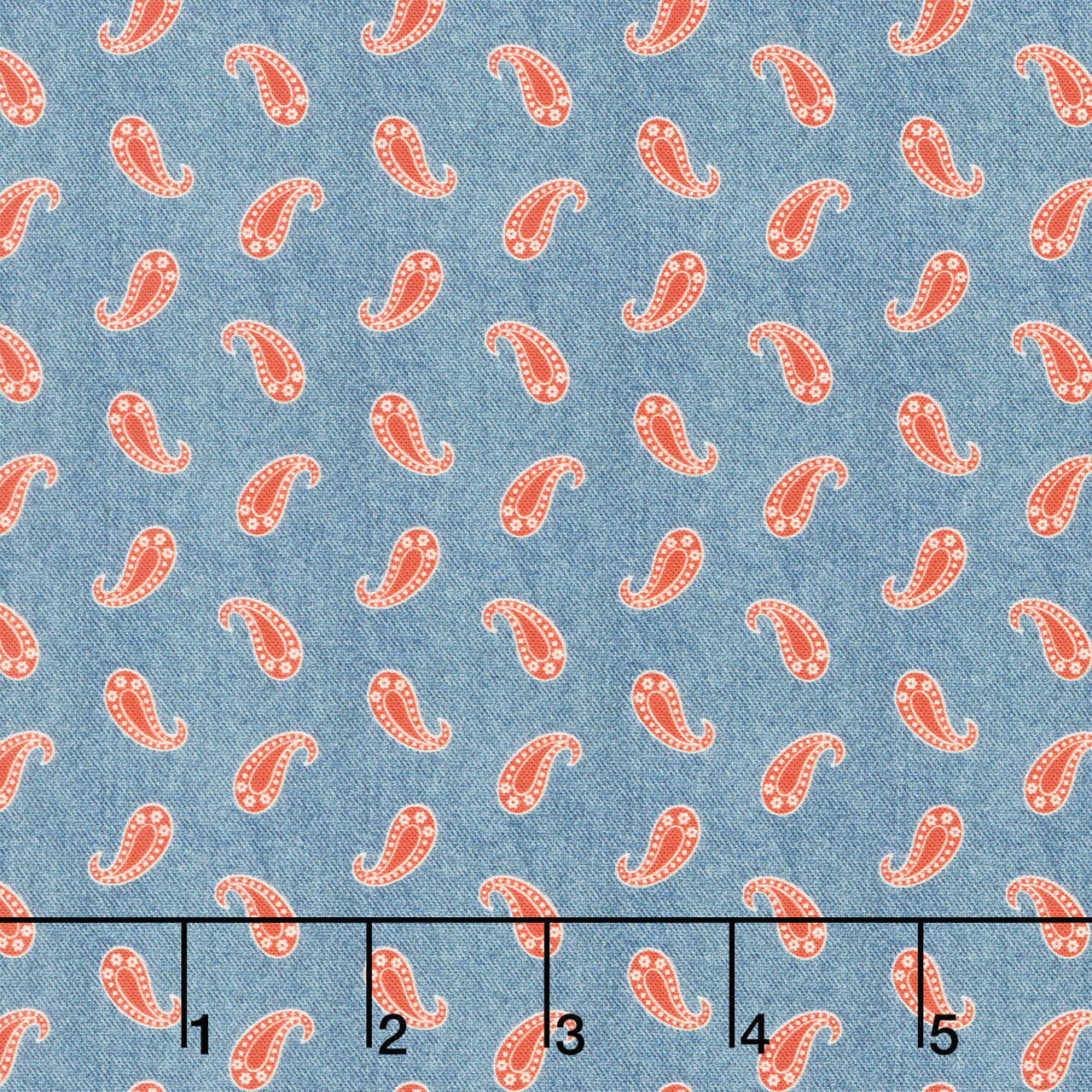 Bandana Bliss - Paisley Denim Yardage