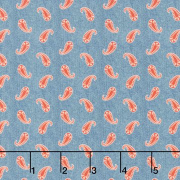 Bandana Bliss - Paisley Denim Yardage