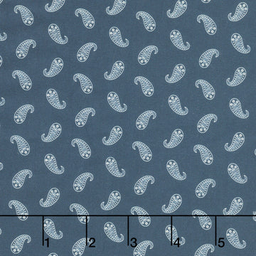 Bandana Bliss - Paisley Navy Yardage
