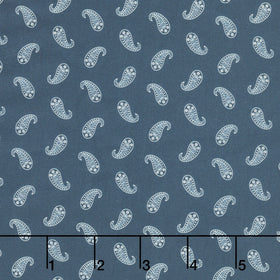 Bandana Bliss - Paisley Navy Yardage