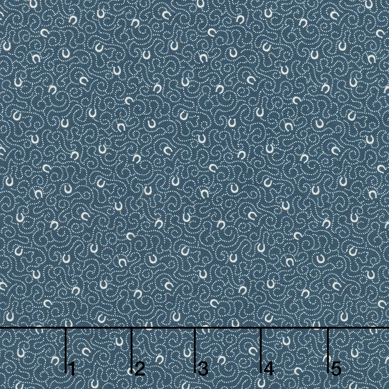 Bandana Bliss - Horseshoes Navy Yardage