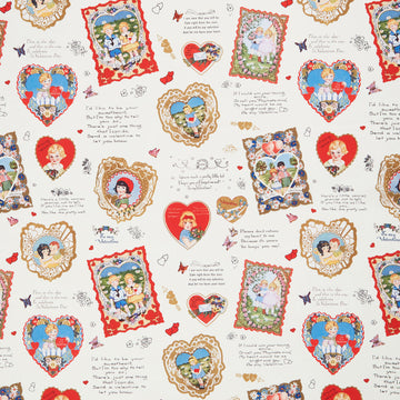 Be My Valentine - Patchwork Cream Yardage