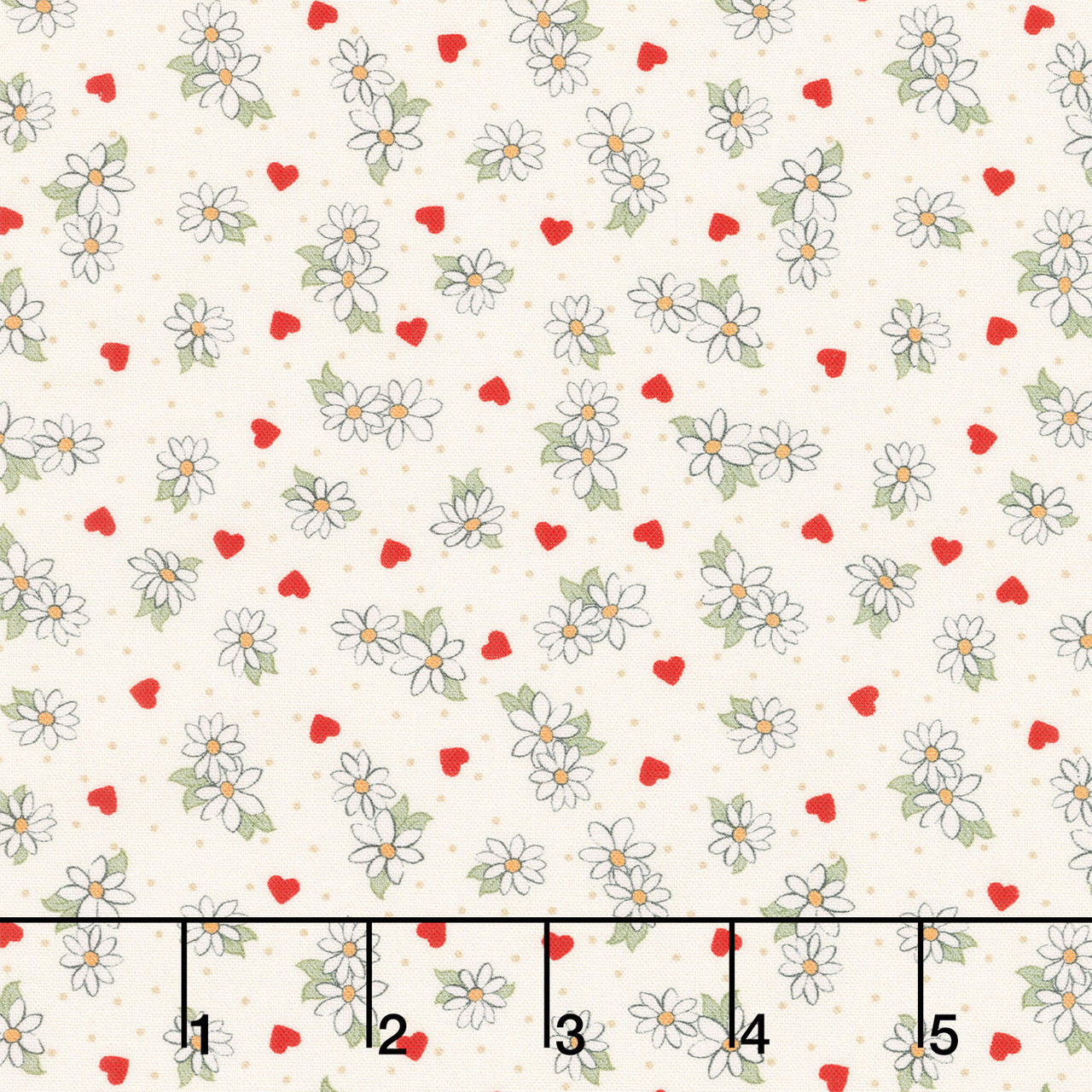 Be My Valentine - Flower Cream Yardage