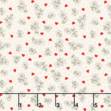 Be My Valentine - Flower Cream Yardage
