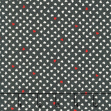 Be My Valentine - Hearts Black Yardage