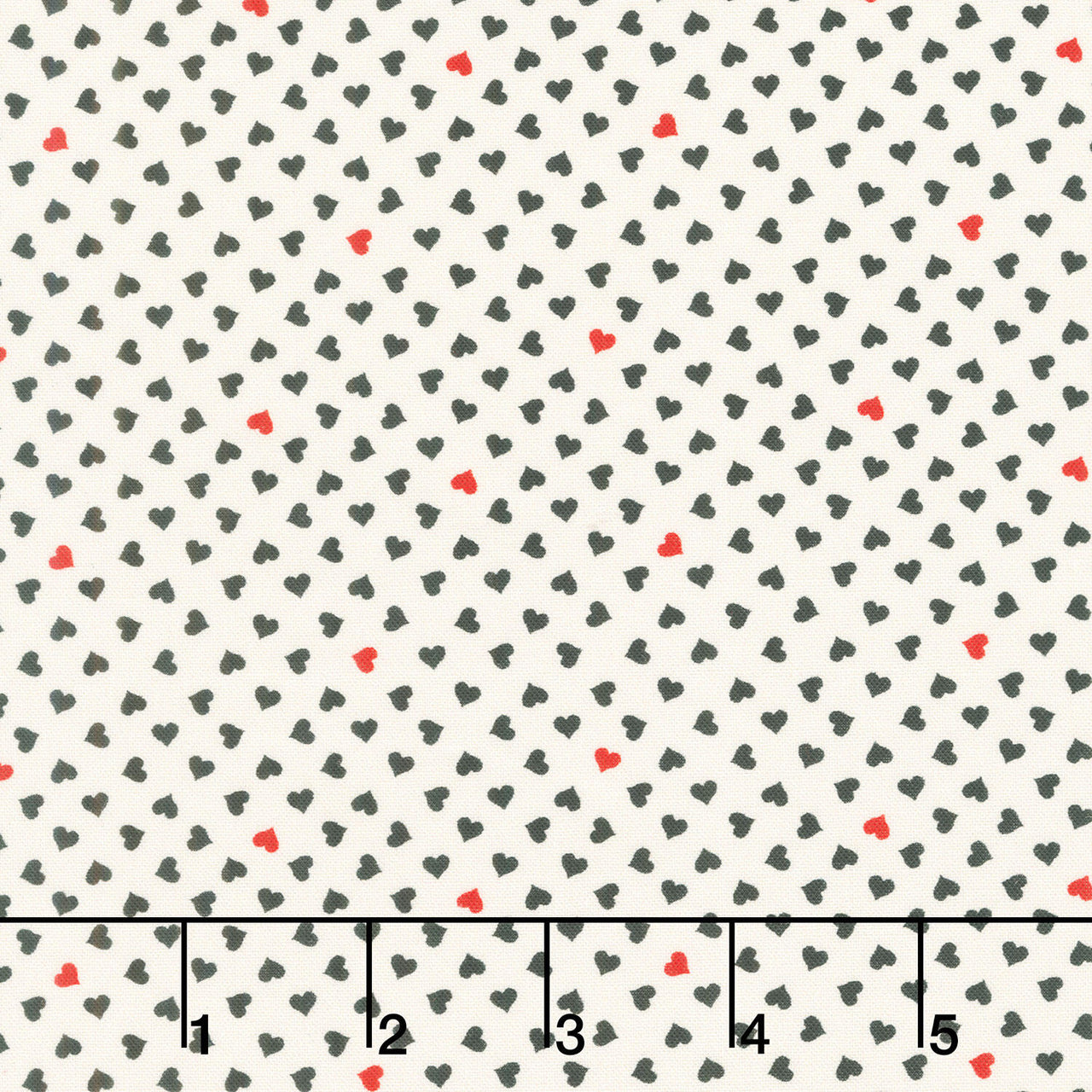 Be My Valentine - Hearts Cream Yardage