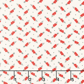 Be My Valentine - Hearts and Arrows Cream Yardage