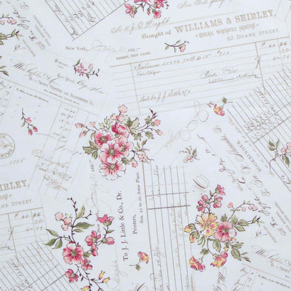 Premium Quilt Backs - Patchwork Cream 108" Wide Backing