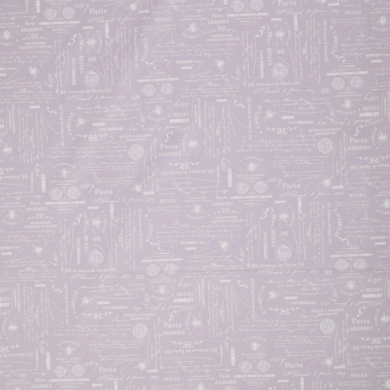 108" Premium Quilt Backs - Bee Script Charcoal 108" Wide Backing