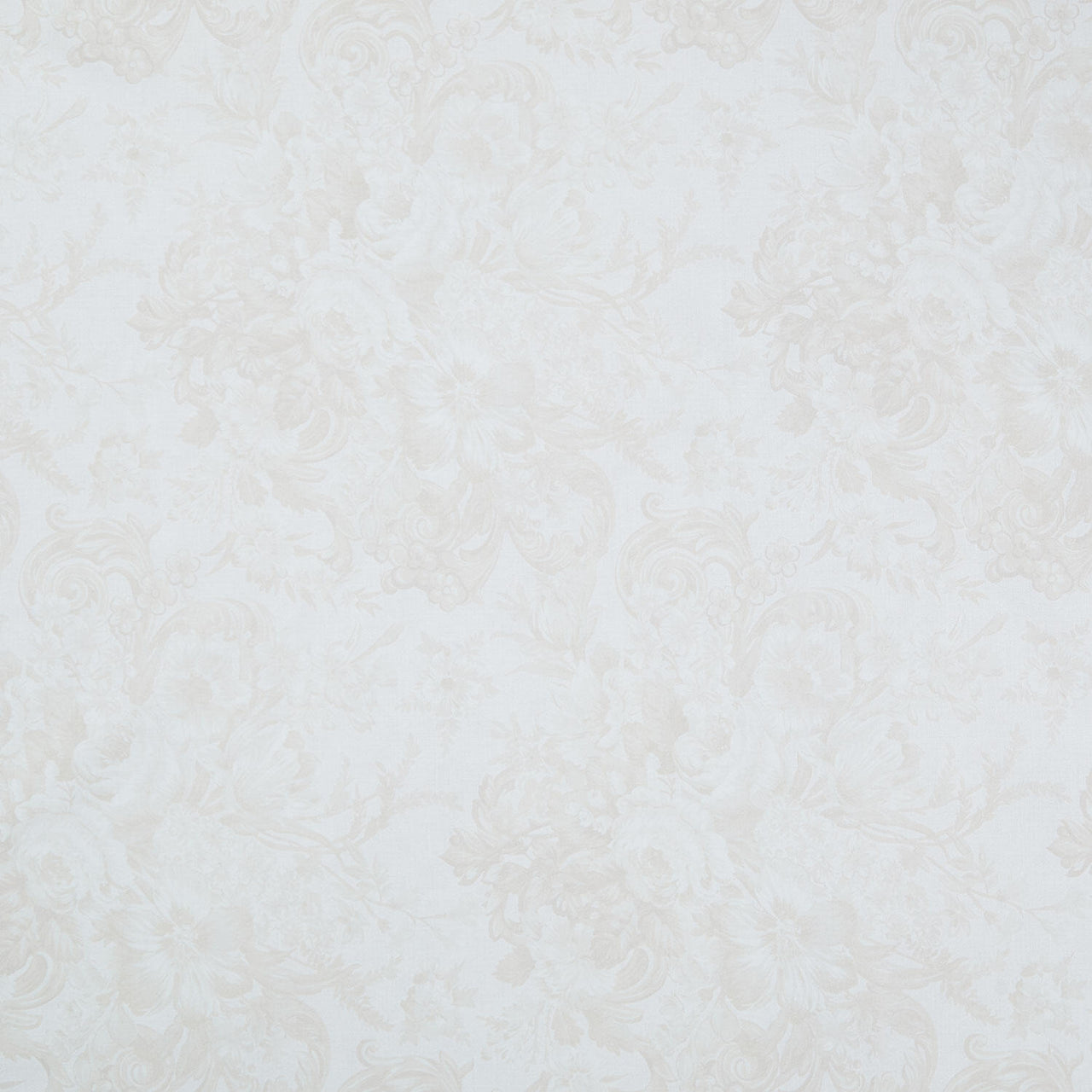 108" Premium Quilt Backs - Large Floral Ivory 108" Wide Backing