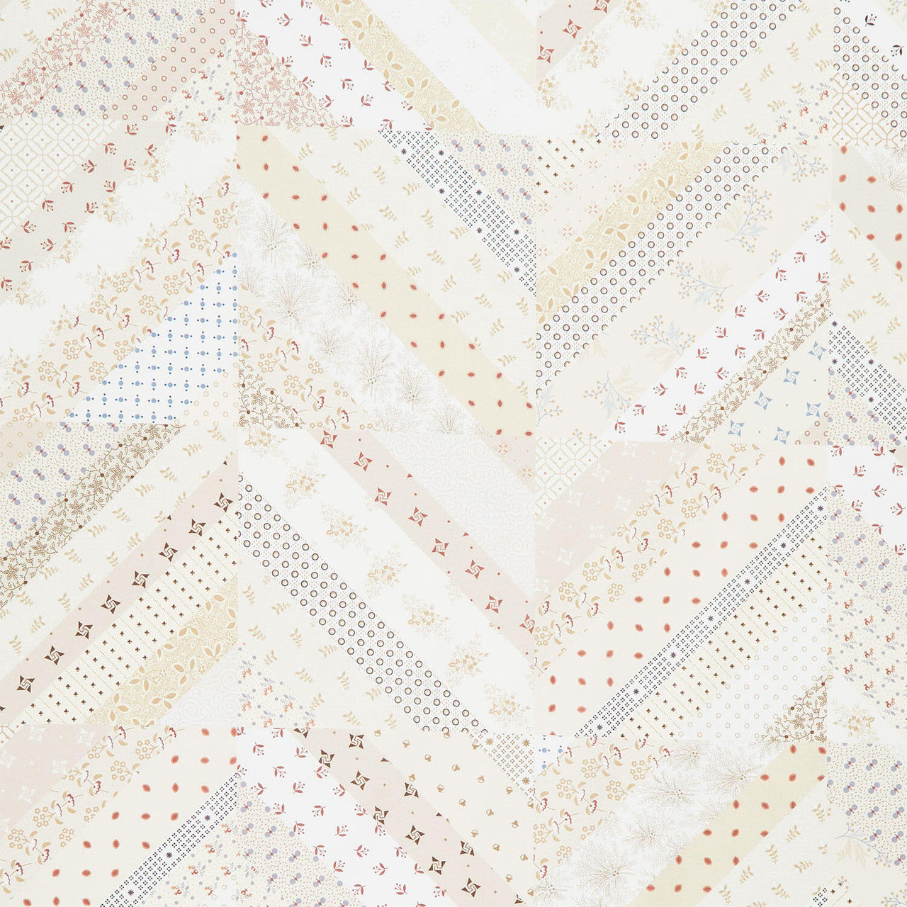 Convenience Cloth - Strip Block Cheater Cloth Cream Yardage