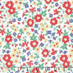 Aunt Grace Goes Bold - Flower Garden Multi Yardage