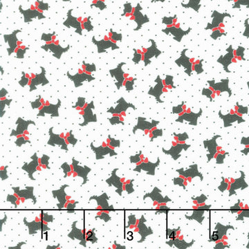 Aunt Grace Goes Bold - Scottie Dogs Black Yardage